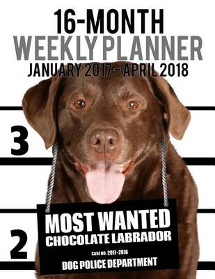 Cover of 2017-2018 Weekly Planner - Most Wanted Chocolate Labrador