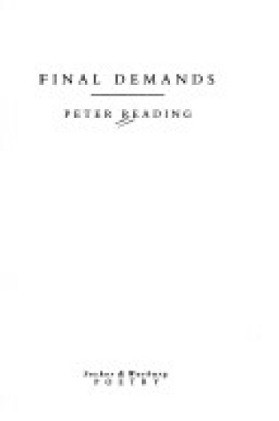 Cover of Final Demands