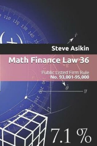 Cover of Math Finance Law 36