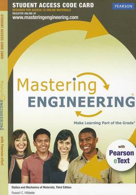 Book cover for MasteringEngineering with Pearson eText -- Access Card -- for Statics and Mechanics of Materials