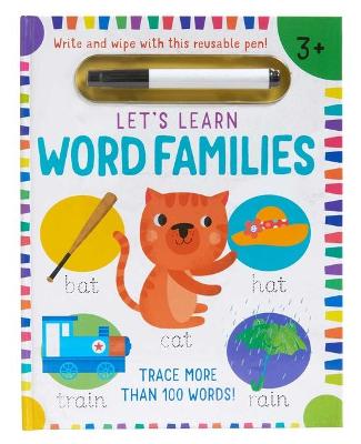 Book cover for Let's Learn: Word Families (Write and Wipe)