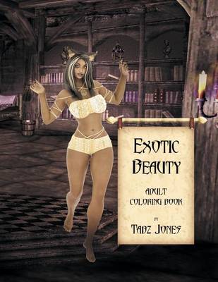 Book cover for Exotic Beauty Adult Coloring Book