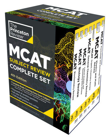 Book cover for Princeton Review MCAT Subject Review Complete Box Set, 4th Edition