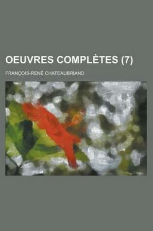 Cover of Oeuvres Completes (7)