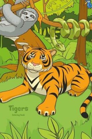 Cover of Tigers Coloring Book 1