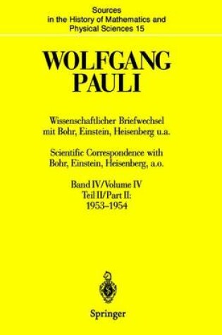 Cover of Wolfgang Pauli