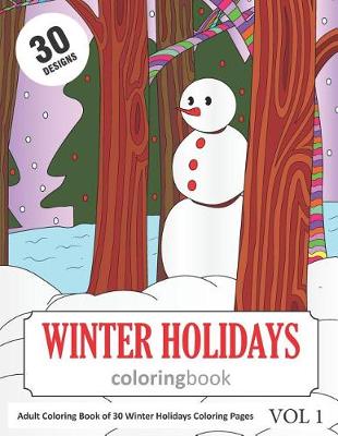 Book cover for Winter Holidays Coloring Book