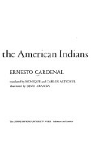 Cover of Homage to the American Indians