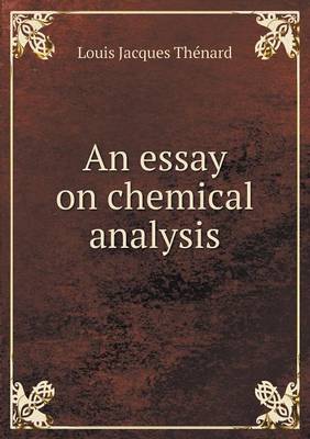 Book cover for An essay on chemical analysis