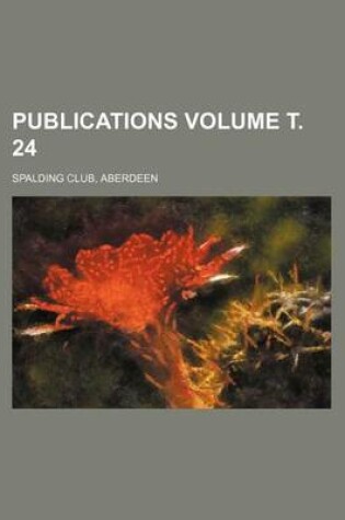 Cover of Publications Volume . 24