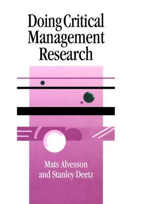 Book cover for Doing Critical Management Research