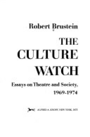 Cover of The Culture Watch