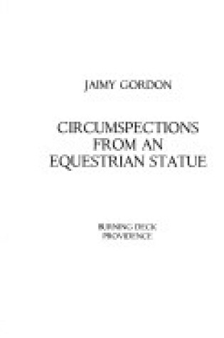 Cover of Circumspections from an Equestrian Statue