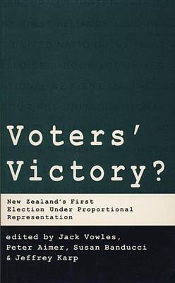 Book cover for Voters' Victory: New Zealand's First Election Under Proportional Representation