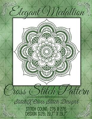 Book cover for Elegant Medallion Cross Stitch Pattern