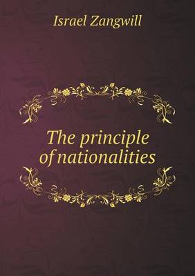 Book cover for The principle of nationalities