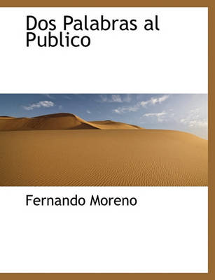 Book cover for DOS Palabras Al Publico