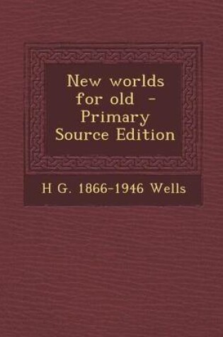 Cover of New Worlds for Old