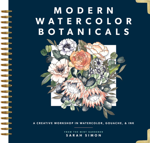 Book cover for Modern Watercolor Botanicals