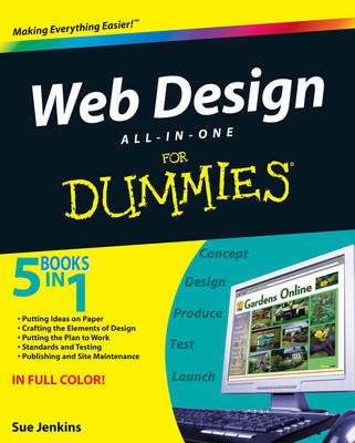 Book cover for Web Design All-in-one For Dummies
