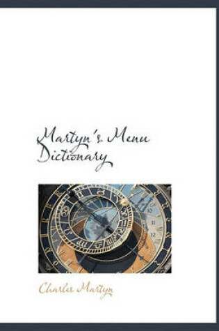 Cover of Martyn's Menu Dictionary