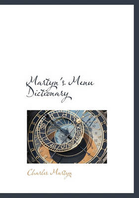 Book cover for Martyn's Menu Dictionary