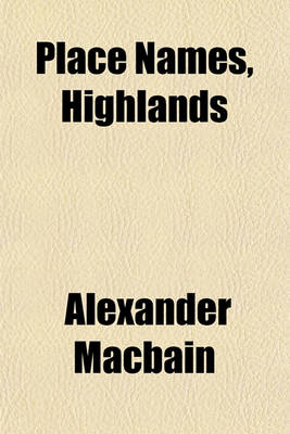 Book cover for Place Names, Highlands