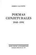 Cover of Poemas Conjeturales, 1948-1991