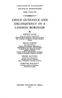 Book cover for Child Guidance and Delinquency in a London Borough