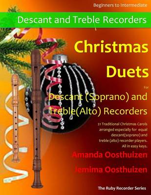 Book cover for Christmas Duets for Descant (Soprano) and Treble (Alto) Recorders