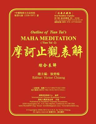 Book cover for Outline of Tian Tai's Maha Meditation