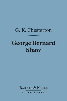 Book cover for George Bernard Shaw (Barnes & Noble Digital Library)