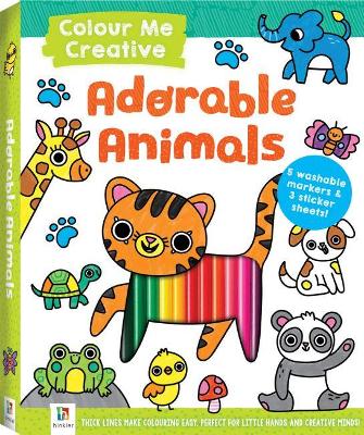 Book cover for Colour Me Creative: Adorable Animals