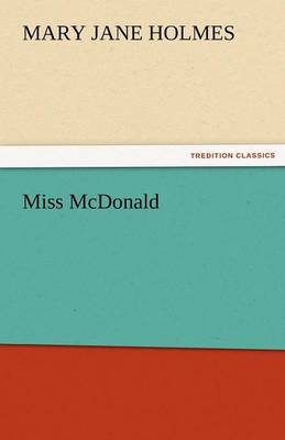 Book cover for Miss McDonald