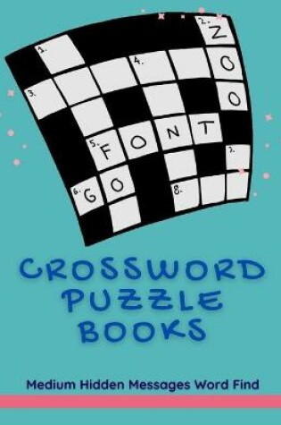 Cover of Crossword Puzzle Books Medium Hidden Messages Word Find