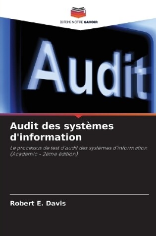 Cover of Audit des syst�mes d'information