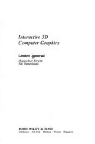 Cover of Interactive 3D Computer Graphics