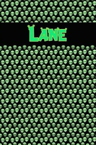 Cover of 120 Page Handwriting Practice Book with Green Alien Cover Lane