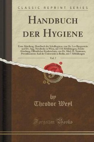 Cover of Handbuch Der Hygiene, Vol. 7