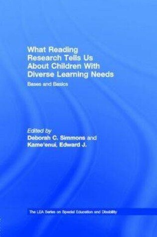 Cover of What Reading Research Tells Us about Children with Diverse Learning Needs