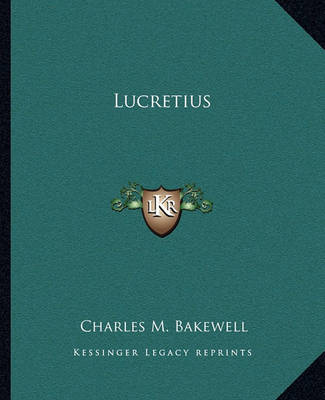 Book cover for Lucretius