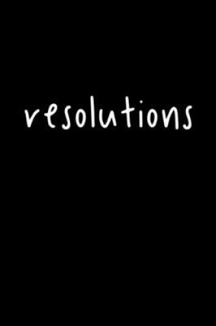 Cover of Resolutions