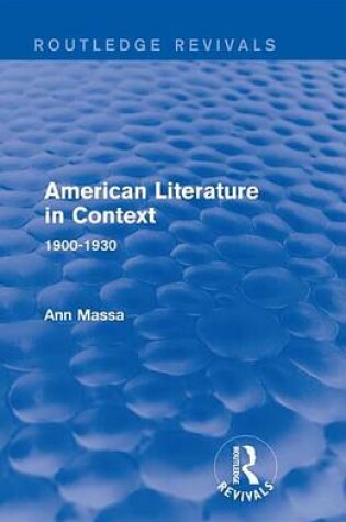 Cover of American Literature in Context