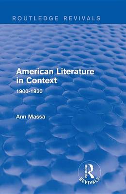 Cover of American Literature in Context