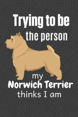 Cover of Trying to be the person my Norwich Terrier thinks I am