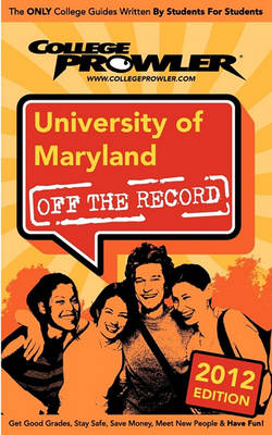 Book cover for University of Maryland 2012