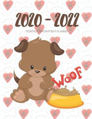 Book cover for 2020-2022 Three 3 Year Planner Puppy Dog Monthly Calendar Gratitude Agenda Schedule Organizer