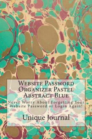 Cover of Website Password Organizer Pastel Abstract Blue