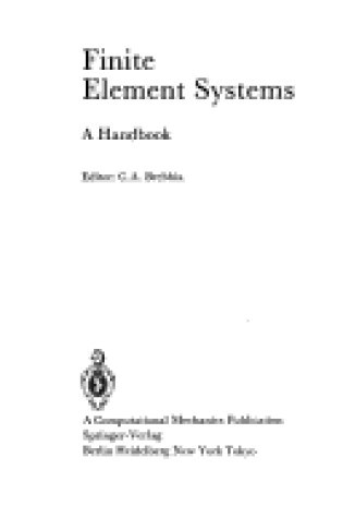 Cover of Finite Element Systems