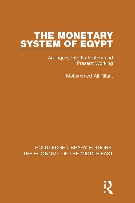 Book cover for The Monetary System of Egypt
